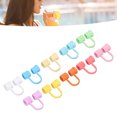thumbnail image 1 of Decorative Dustproof Splashproof  Reusable Party Shopping Travel Camping Straw Cover Straw Covers, 1 of 8