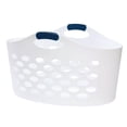 thumbnail image 1 of Rubbermaid 1.5 Capacity Flex N Carry Portable Flexible Laundry Basket, White, 1 of 9
