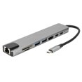 thumbnail image 3 of ANGGREK Station d'Accueil Hub 8-en-1 Typec vers RJ45 PD USB Typec Adaptateur Convertisseur, Type&8209, Po&8209, 3 of 8