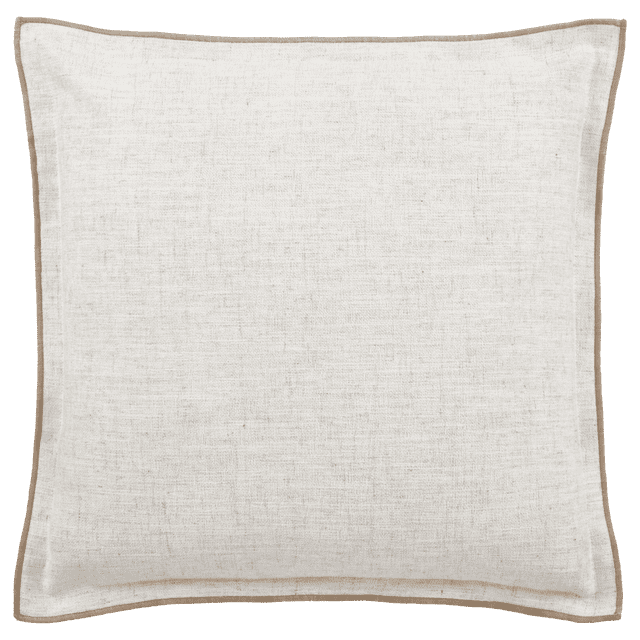 Bouclair Ivory Valetta Cushion Cover 18x18 in (46x46 cm)
