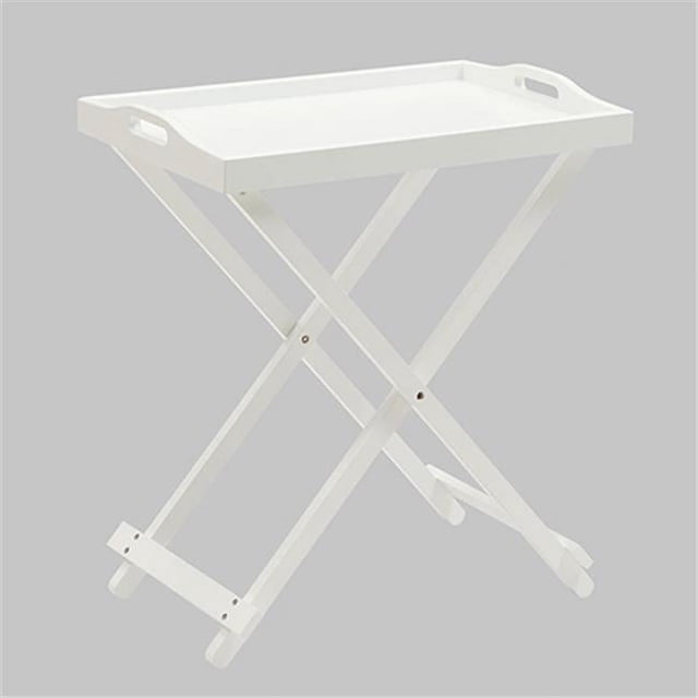 Table Pliante à Plateau avec Fini Blanc