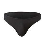 FhsagQ Underwear Men's Underwear Cotton Black Comfortsoft Mens Nylon Rib Stretch Close Fitting Low Waisted Briefs Breathable Underwear for Men Men Underwear Boxers Brief Polyester Super Fit Black M