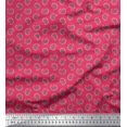 thumbnail image 1 of Soimoi Poly Georgette Fabric Artistic Paisley Printed Fabric 1 Yard 42 Inch Wide, 1 of 3