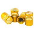 thumbnail image 4 of Redempat 4 Pieces Car Tire Valve Caps Flag Pattern Stem Cover Repair Parts for Bicycle Motorcycle Electric Bike Accessories Gold 5Set, 4 of 6