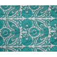 thumbnail image 5 of oneOone Polyester Spandex Turquoise Blue Fabric Block Craft Projects Decor Fabric Printed By The Yard 56 Inch Wide, 5 of 5