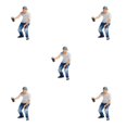 thumbnail image 1 of Wweixi 1/87 Diorama Graffiti Figure Characters Resin People Train Layout boy white 5Set, 1 of 6