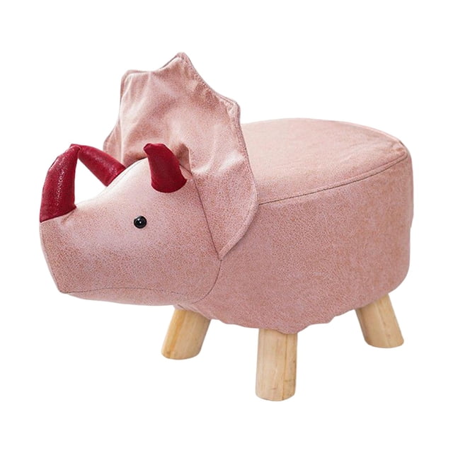 Repose-pieds Animal Repose-Pieds Chaise pour Changer de Chaussures Pouf Multifonction Mignon pour Pièce dragons Roses