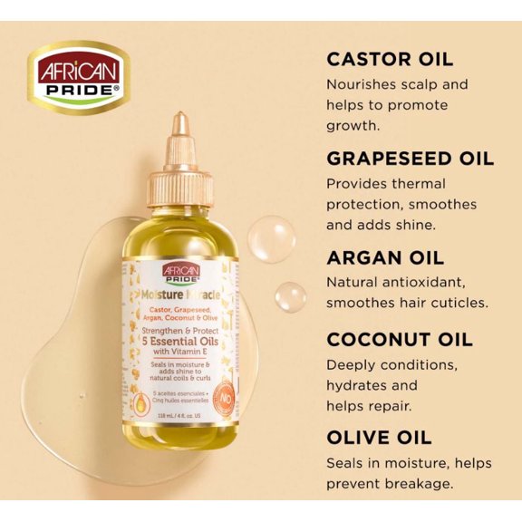 African Pride Moisture Miracle 5 Essential Oils
