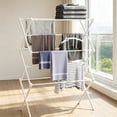 thumbnail image 1 of Clothes Drying Rack Expandable 22.8" to 39.3", Laundry Drying Rack Clothing Air Dryer Towel Rack for Indoor Outdoor, White, 1 of 9