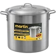 thumbnail image 1 of Martin Large Aluminum Stock Pot - 42 Quart (40L) Stockpot with Lid; Heavy-Duty Cookware for Commercial Kitchens and Outdoor Cooking, 1 of 6