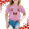 thumbnail image 2 of GDREDA Canada T-Shirts Imprimé Drapeau Filles T-Shirt à Manches Courtes Été Col Rond T-Shirt Coupe Décontractée T-Shirts Basiques, 2 of 6
