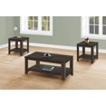 thumbnail image 3 of Monarch Specialties Table Set, 3pcs Set, Coffee, End, Side, Accent, Living Room, Laminate, Brown, Transitional, 3 of 4