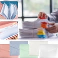 thumbnail image 4 of Clearance! beishanbush Home Decor Expanding File Folder 5 Pocket Folders for Documents Plastic File Folders Documents Folder with Snap Closure and Pocket A4 Size File for School A Red, 4 of 8