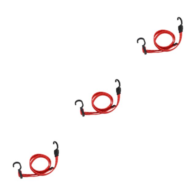 ZheElen 1/2/3/5 Durable Luggage Rope - Secure And Weather-resistant For Travel Easy Installation Straps With Hook Reflective red 120cm 3PCS