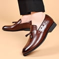 thumbnail image 4 of Cameland Chaussures Décontractées pour Hommes à Bout Rond en Cuir Confortables Chaussures Décontractées, 4 of 9