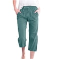 thumbnail image 1 of WEAIXIMIUNG Wide Leg Pants Women Plus Size Women Fashion High Waisted Wide Leg Pants Drawstring Elastic Trousers Comfy Straight Leg Long Pants with Pockets, 1 of 5
