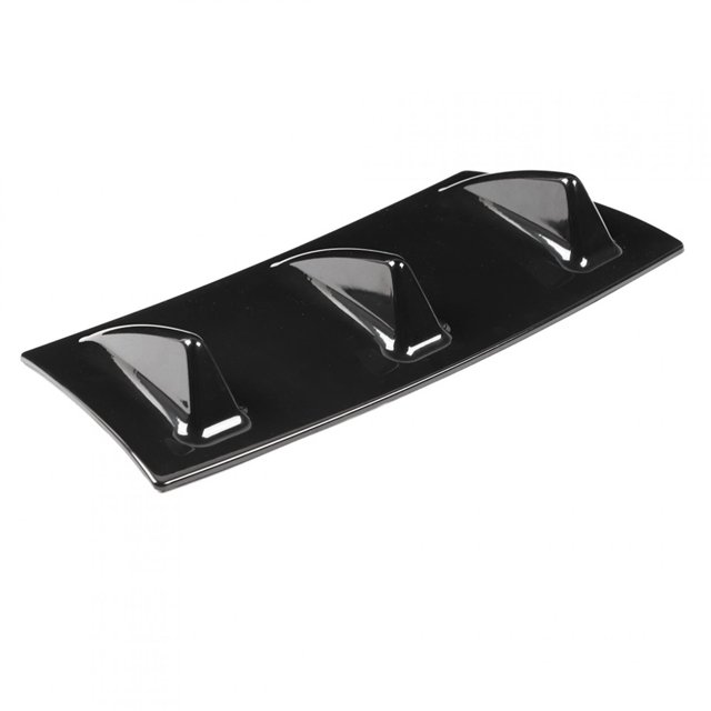 Rear Bumper Diffuser,, Bumper Chassis Lip, Black Uv-protected Durable For Vehical