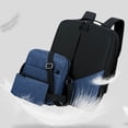 thumbnail image 3 of 3-Piece USB Charging Laptop Backpack Set Organized Compartments Padded Shoulder Strap for 15.6 Inch Laptop Travel Business School Durable Polyester Fabric, 3 of 5