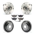 thumbnail image 1 of Transit Auto Ensemble de Roulement de Moyeu avant Rotors de Frein à Disque Enduits et Tampons Semi-Métalliques pour Voiture 2011-2015 Volkswagen Jetta avec Rotor de 280mm de Diamètre KBB-103592, 1 of 11