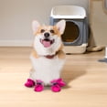 thumbnail image 2 of Dog Boots Protector Winter Dog Shoes With Reflective Straps Warm Pet Puppy Snow Boots For Small Medium Dogs Durable Non- Sole, 2 of 9