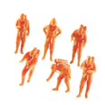 thumbnail image 1 of Milaget 6 Pieces Miniature Model Figures Creative Resin for Art Projects Accessories 2.8cm Height, 1 of 9