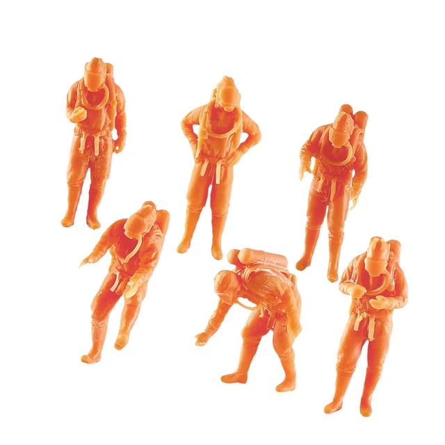 Milaget 6 Pieces Miniature Model Figures Creative Resin for Art Projects Accessories 2.8cm Height