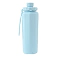 thumbnail image 2 of Bouteille d'Eau de Sport Pliable pour l'Extérieur 600 ml - Bouilloire en Silicone Résistante aux Hautes Températures / Conception Pliable Portable pour le Camping, la Randonnée, les Sports / avec Corde de Levage Durable / Étanche / Bleu Ciel, 2 of 6