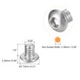 thumbnail image 2 of Unique Bargains #8-32x1/4' Button Head Socket Cap Screws, 100 Pack 304 Stainless Steel Screws, 2 of 4
