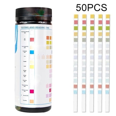 MesaSe Trousse de Test d'Eau Potable 14-en-1 Test de Qualité de l'Eau pour Eau de Puits et du Robinet 50 Pcs Neuf