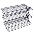 thumbnail image 1 of Leojiow 3 Tier Collapsible Rack With Adjustable 3 Setting Rack For Cookies Baking Camping Barbecues Parties，Kitchenware Supplies For Cake ，Outdoor Picnic Supplies 40Cmx28Cmx25Cm Rack, 1 of 5