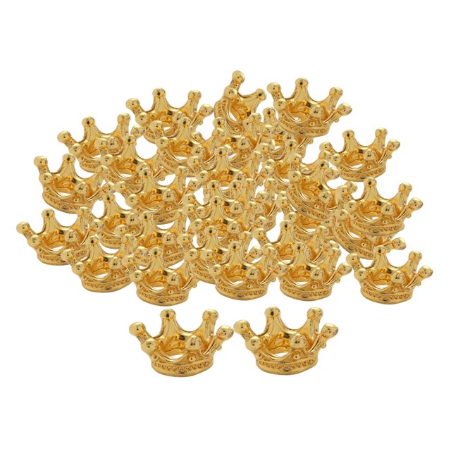 50Pcs Crown Shape Charms Crown Shape Accessories for DIY Crafting Jewelry Making Style C