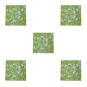 Ruiboury Hanging Divider Screens Panel Decorative Room Separator For Hotel And Home Modern Lightweight And Durable Green Butterflies 5Set