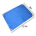 thumbnail image 2 of Outdoor camping mat waterproof and convenient foldable picnic mat lawn moisture-proof mat polyester plaid beach mat-Easily Fits into Small Bag, Washable Quick Dry Compact Beach Mat, 2 of 5