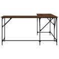 thumbnail image 2 of vidaXL Desk Brown Oak 149x149x75 cm Engineered Wood, 2 of 5