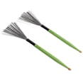 thumbnail image 1 of Drum Wire Brush, Compact Portable Drum Brush  For Drummer Green, 1 of 8