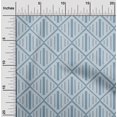 thumbnail image 1 of oneOone Cotton Poplin Fabric Check Kasuri Print Sewing Fabric BTY 42 Inch Wide, 1 of 4