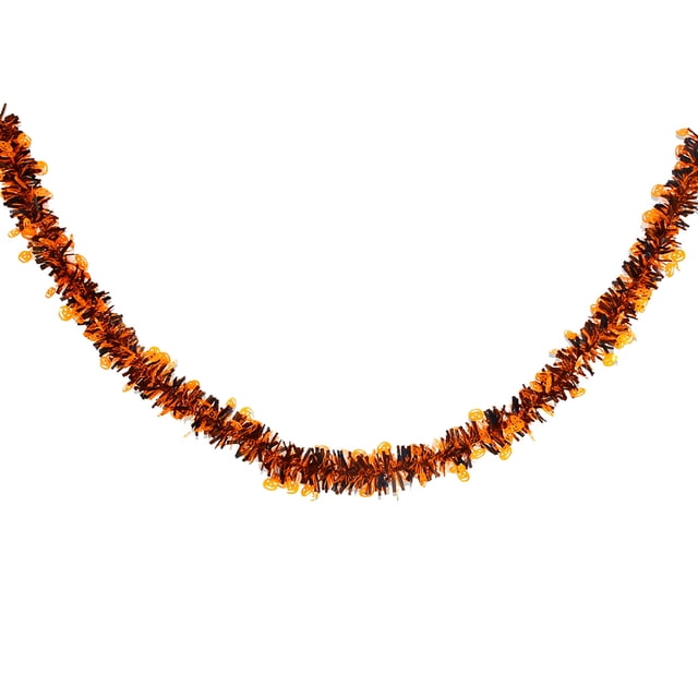 Style A 78.74In Halloween Tinsel Garland Pet Pumpkin Skull Design For Party Wall Ceiling Decor Scene Setup With Fringe Pull String A
