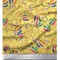 thumbnail image 1 of Soimoi Polyester Crepe Fabric Wreath & Dream Catcher Home Decor Print Fabric by The Yard 52 Inch Wide, 1 of 3