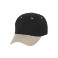 thumbnail image 1 of Two-Tone   Adjustable Baseball Cap, Black Khaki, 1 of 2