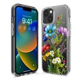 thumbnail image 3 of MUNDAZE Apple iPhone 14 Plus Violet Jaune Rouge Fleurs de Printemps Florales Antichoc Hybride Transparent Étui de Protection, 3 of 6