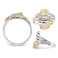 thumbnail image 2 of Sterling Silver Black Hills Leaves Bypass Ring, 2 of 4