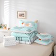 thumbnail image 4 of YST Modern Blue Bed in a Bag 7pcs Bedding Set, Full Size, Abstract Artwork, 7-Piece, Mid Century Style, 4 of 4