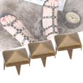 thumbnail image 3 of Herwey Square Rivet, 400 Sets 4MM-7MM DIY Leathercraft Spike Rivets Square Spike Studs Bags Shoes Belt Accessories, Square Spike Rivets, 3 of 7