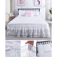 thumbnail image 4 of White Ruffled Bed Skirt, Queen, 4 of 12