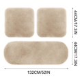 thumbnail image 3 of HLONK 3 Sets Car Front Rear Seat Plush Cushion  Soft Warm Faux  Winter Auto Seat Cover  Plush Vehicle Seat Protector Pad With Non-Slip Backing  Car Accessories, 3 of 4