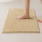 Ohmyroo Soft Absorbent Microfiber Bath Rugs, Non-Slip Shower Carpet, Machine Wash Dry Bath Mats, Bathroom Floor Tub and Shower Mat