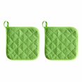 thumbnail image 1 of Ensemble de 2 Pcs de Porte-Casseroles en Coton, 6 Couleurs, Lavable à la Machine, 8 X 8, 1 of 3