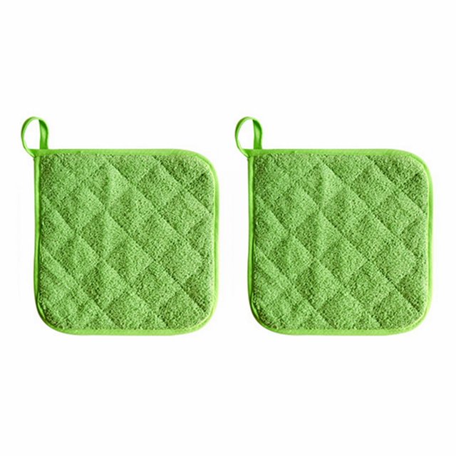 Ensemble de 2 Pcs de Porte-Casseroles en Coton, 6 Couleurs, Lavable à la Machine, 8 X 8
