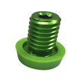 thumbnail image 3 of pitrice Bouchon Inférieur de Queue de Billard Pratique pour Coussinet de Protection Pare-Chocs en Caoutchouc de Billard Queue Vert, 3 of 6