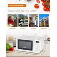 thumbnail image 4 of COMMERCIAL CHEF 0.7 Cubic Foot Microwave with 10 Power Levels, Small Microwave with Pull Handle, 700W Countertop Microwave up to 99 Minute Timer and Digital Display, White, 4 of 8